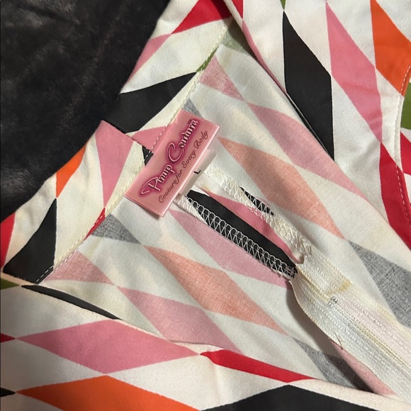 Pinupgirl Harlequin Vintage Retro Pinup Top - Picture 2 of 5